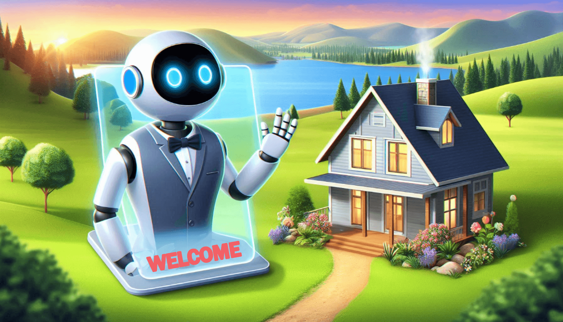 A Robot Greeting Guests at Airbnb